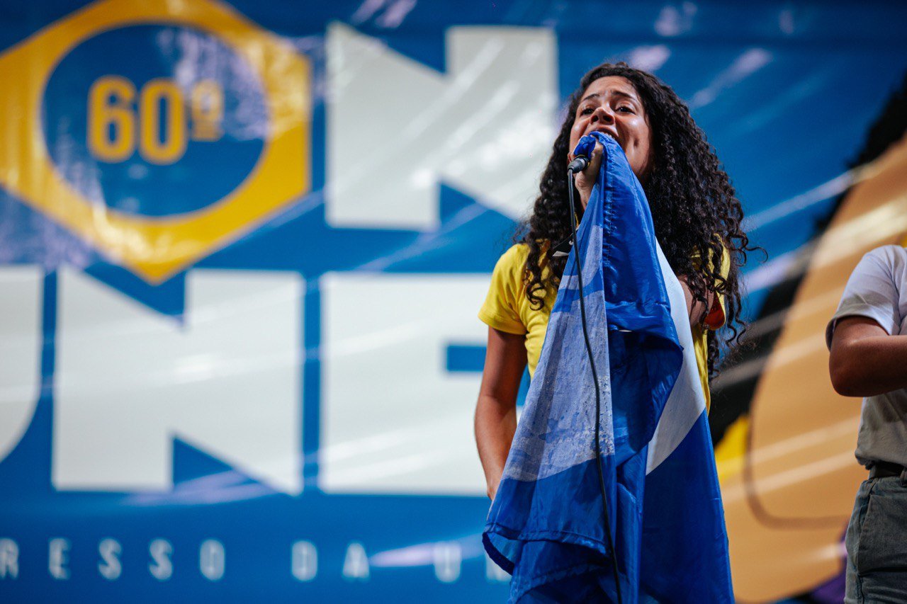 Nova presidente da UNE, Bianca Borges