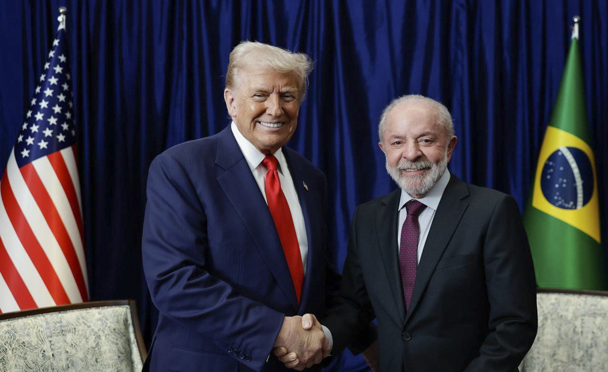 Lula e o presidente dos Estados Unidos, Donald Trump, se encontraram na Malásia