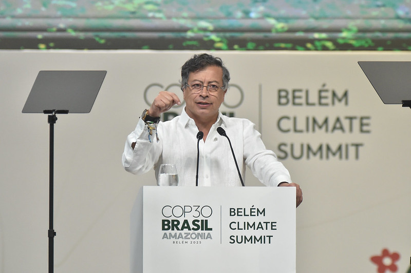 'A cobiça está indo de encontro à vida', diz Gustavo Petro durante Cúpula do Clima