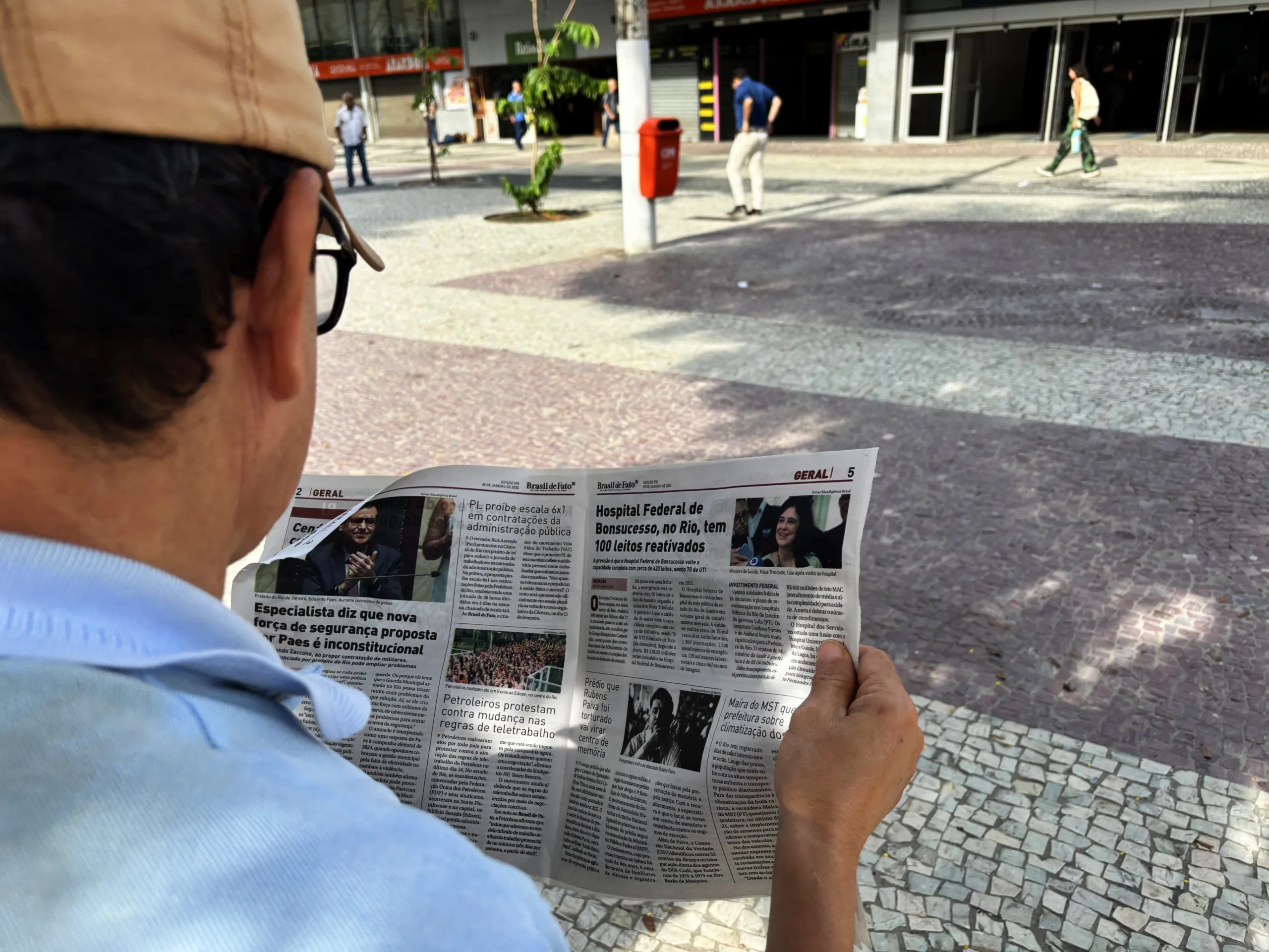 A distribuição do Brasil de Fato RJ é gratuita nos locais de circulação da classe trabalhadora