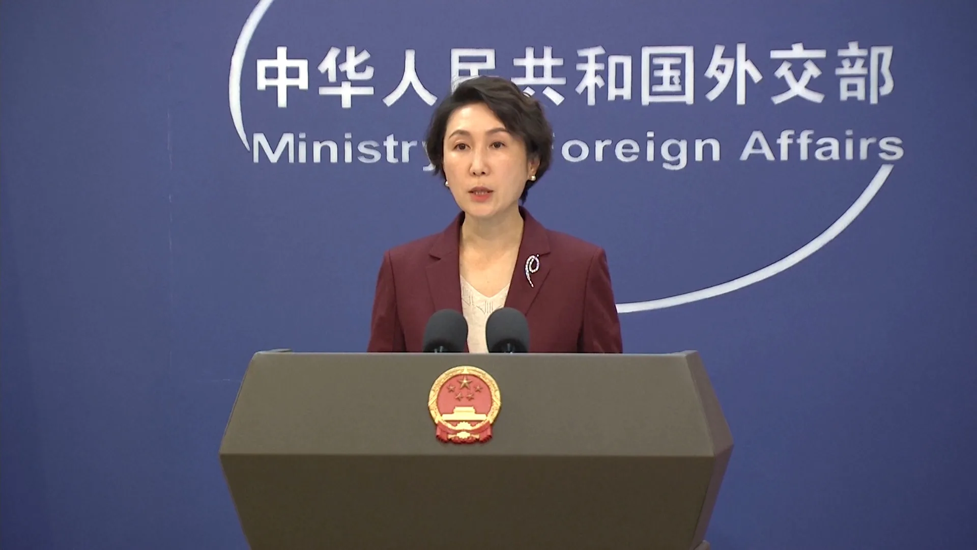 Porta-voz do Ministério das Relações Exteriores da República Popular da China, Mao Ning, em coletiva de imprensa - 25 de novembro de 2025