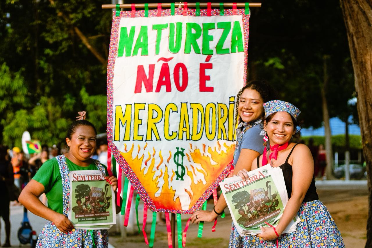 Ação marca mobilizações do movimento rumo à Cúpula dos Povos e COP-30