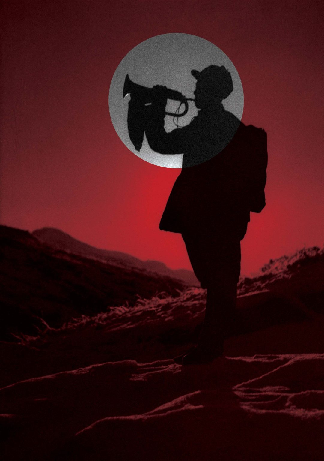 Soldado do Exército da Oitava Rota, da República da China, toca clarim em 1942