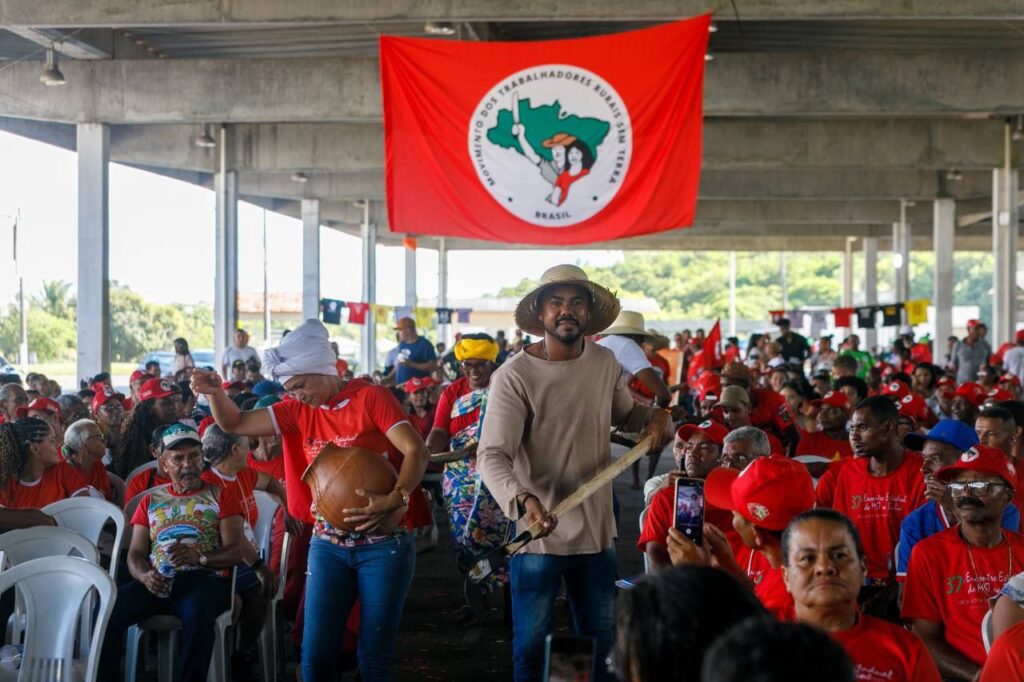 Encontro do Movimento Sem Terra realizado no Parque de Exposições, em Salvador