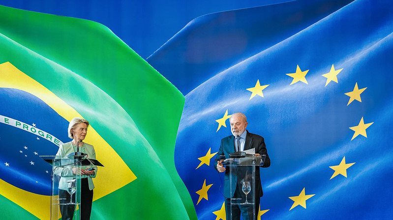 Lula recebeu a Presidente da Comissão Europeia, Ursula von der Leyen, no Rio de Janeiro