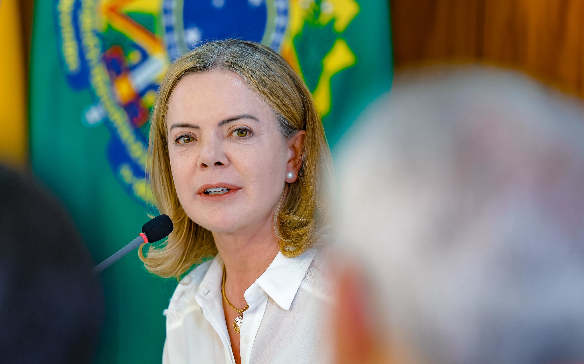 A ministra da Secretaria de Relações Institucionais da Presidência da República, Gleisi Hoffmann.