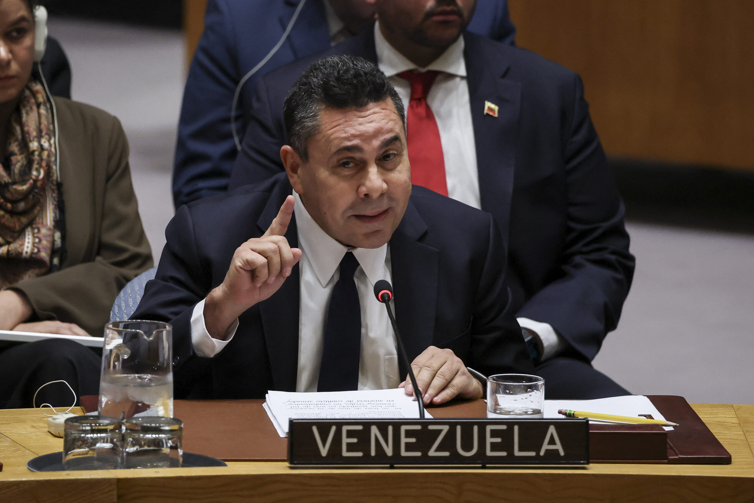 O embaixador da Venezuela na ONU, Samuel Moncada.