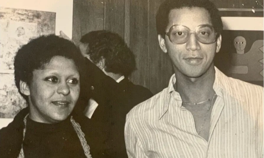 Maria Lídia Magliani e seu amigo Renato Rosa