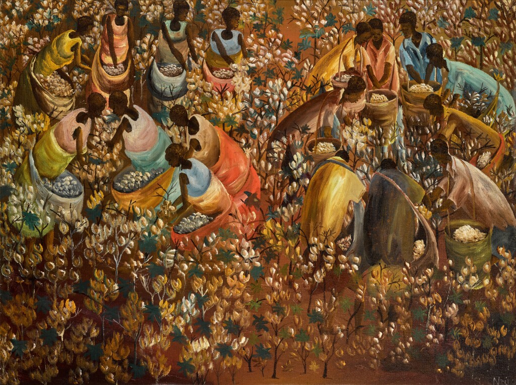 Sam Joseph Ntiro (Tanzania), Harvesting Cotton, 1957.
