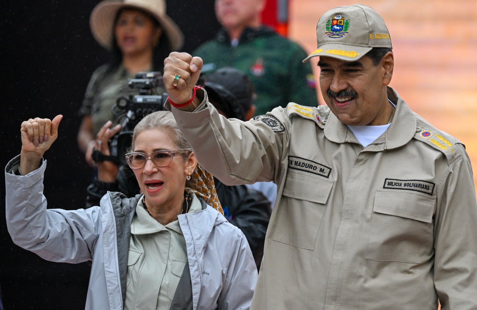 Cilia Flores e Nicolás Maduro