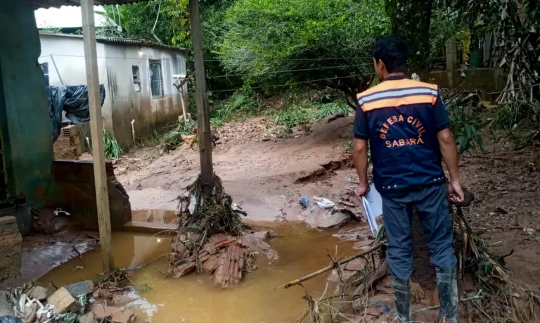 Cidades mineiras seguem sob forte risco climático com alertas de chuvas intensas