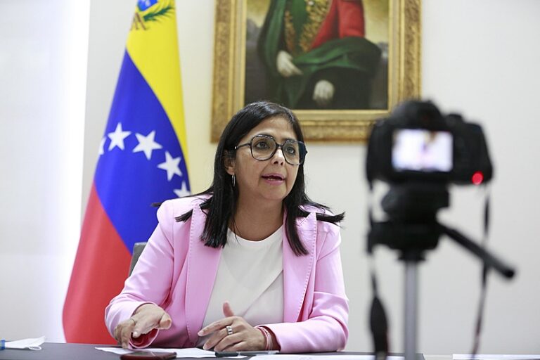 Em 2020, Delcy Rodríguez falava sobre ameaça dos EUA à Venezuela: 'Sem um segundo de respiro'