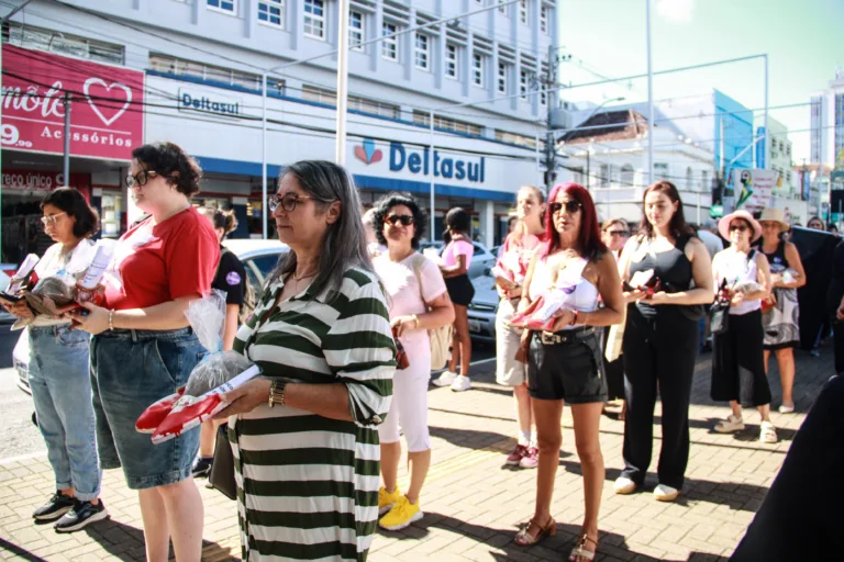 Ato em Novo Hamburgo cobra reabertura do Centro de Referência da Mulher
