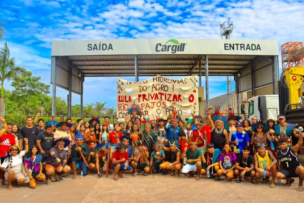 Mobilização indígena contra privatização dos rios Tapajós e Tocantins em Santarém (PA) iniciou em janeiro. Foto: Comunicação/Conselho Indígena Tapajós-Arapiuns (Cita)