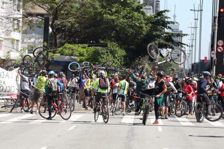 Morreram 35 ciclistas em 2025 em São Paulo e ninguém fala mais nisso