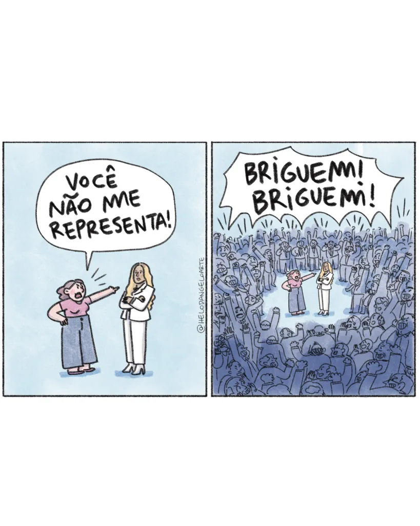 Desunião faz a força (deles) - Charge de Helo D'Angelo