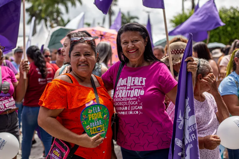 Mulheres marcham em defesa da agroecologia e contra 'falsas soluções' para o Semiárido
