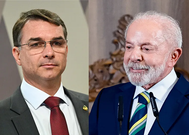 Flávio Bolsonaro e Lula se enfrentam nas eleições 2026