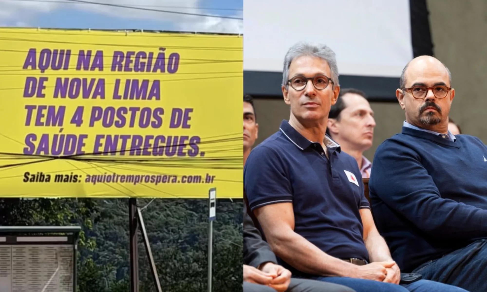 Outdoors com informações supostamente falsas foram retirados dos locais após denúncias de autoridades.