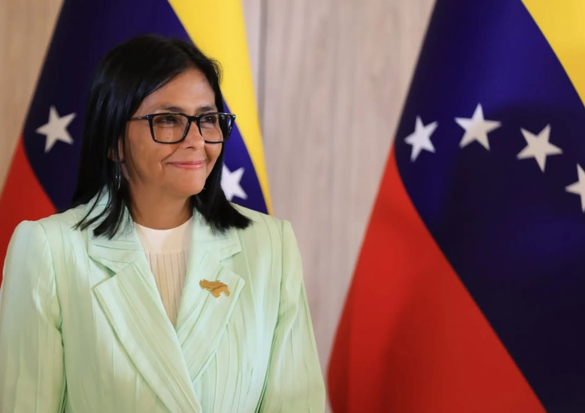 A presidenta da Venezuela, Delcy Rodríguez.