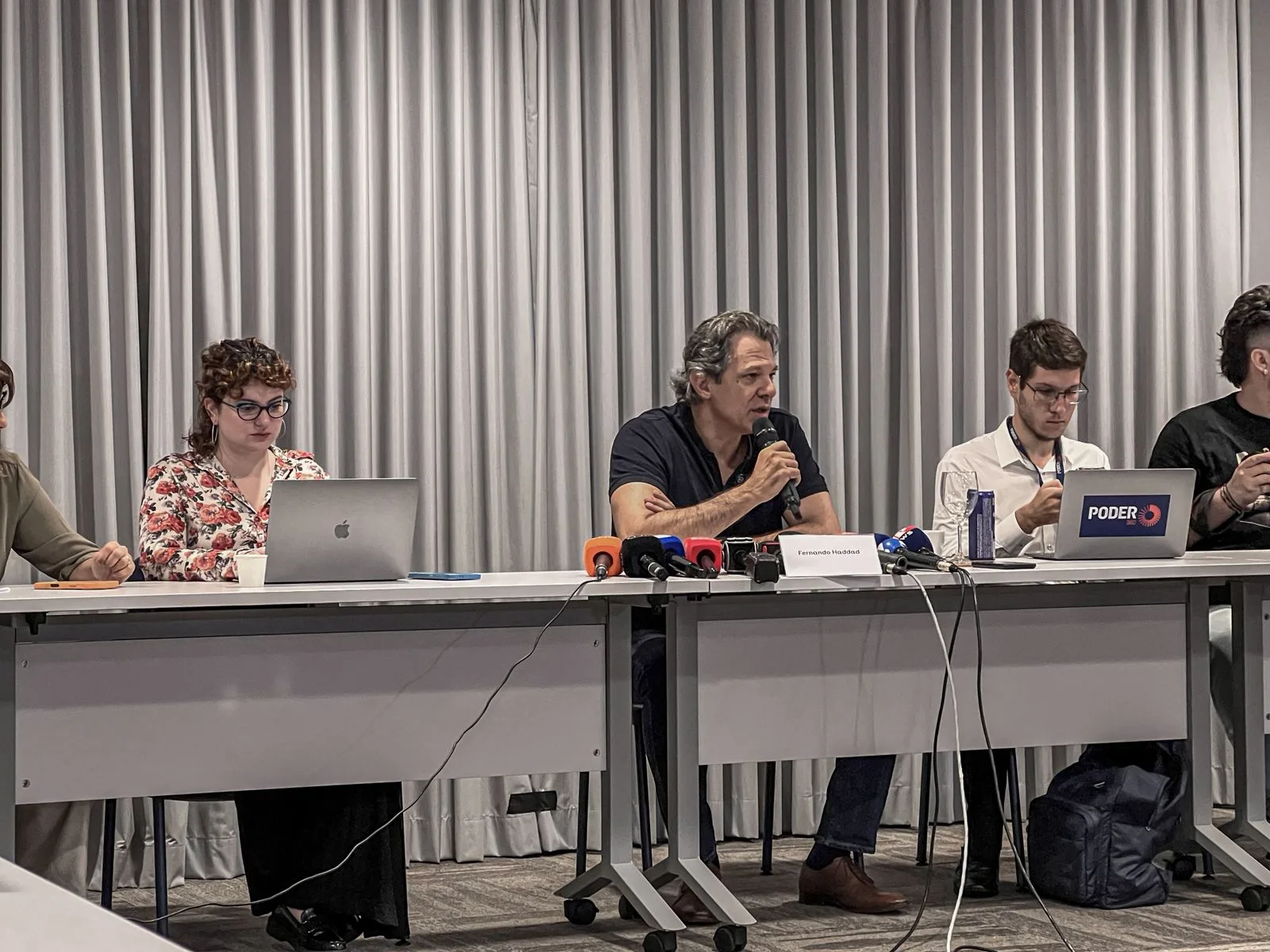 Fernando Haddad em café da manhã com jornalistas, em São Paulo