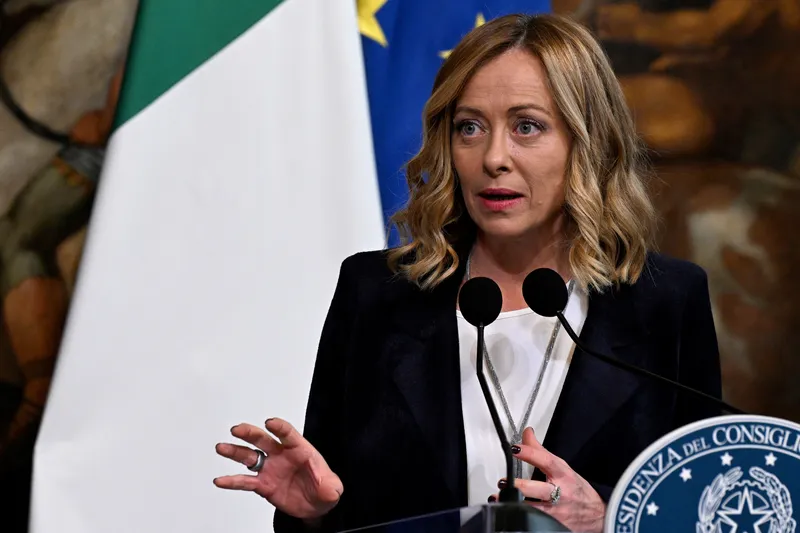Giorgia Meloni, primeira-ministra da Itália desde 22 de outubro de 2022