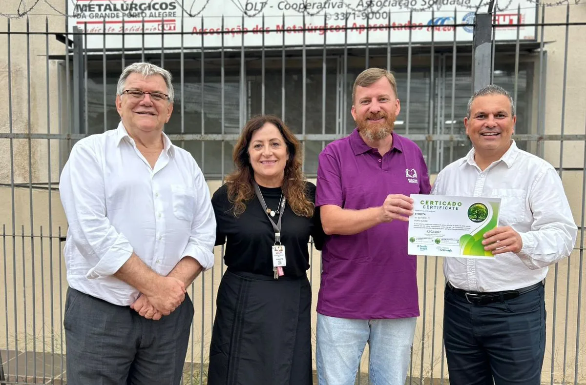 Da esquerda para a Direita: Luiz Zancanella, Claudete Oliveira, Adriano Filippetto e Alexandre Tavares