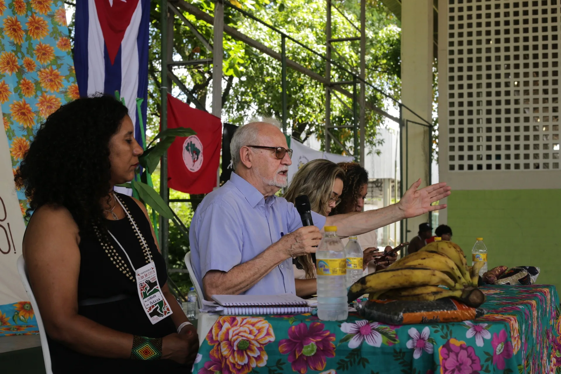 João Pedro Stédile, do MST, durante o 1º Encontro Nacional do Mãos Solidárias, no Recife (PE)