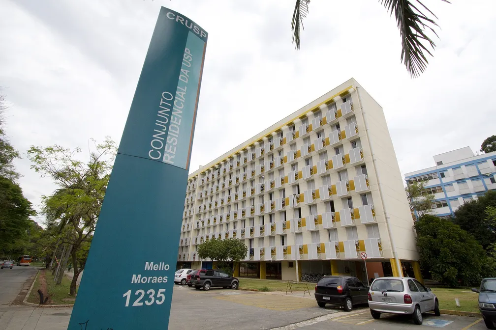 Foto de arquivo da fachada do Conjunto Residencial da USP (Crusp) na Cidade Universitária, Zona Oeste de São Paulo — Foto: Marcos Santos/USP Imagens