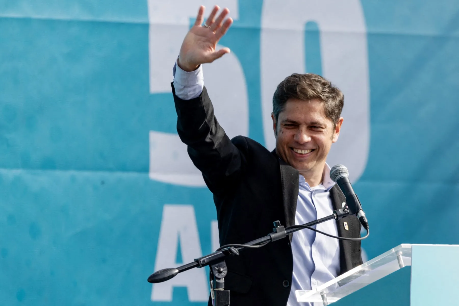 O governador da província de Buenos Aires e líder peronista, Axel Kicillof