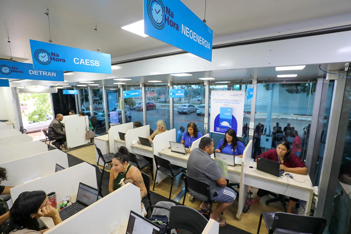 Na Hora DF oferece atendimento para diversos serviços públicos