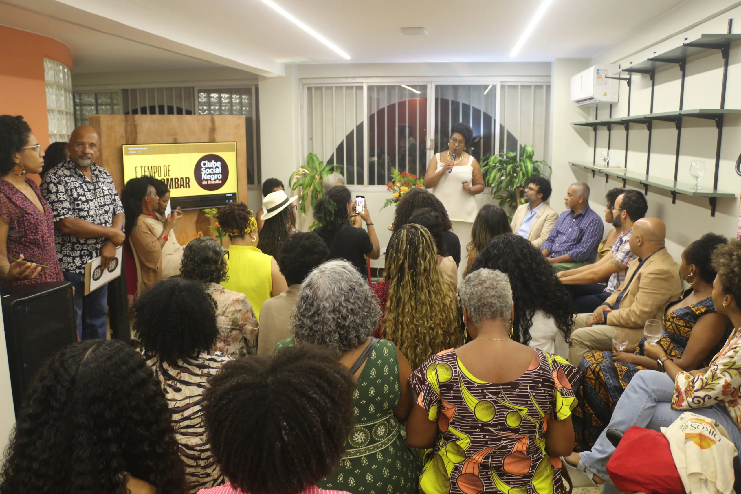 Evento de lançamento do livro Clubes Sociais & Protagonismo Negro, realizado pelo Clube Social Negro de Brasília.