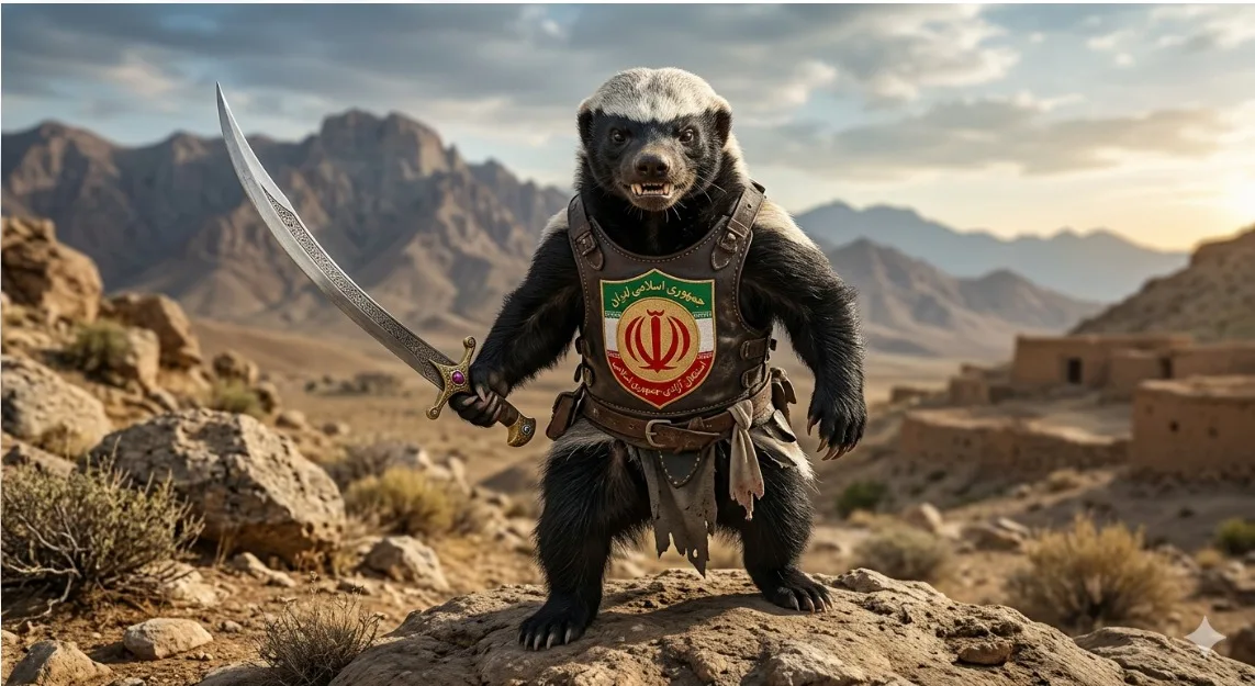 E nosso “texugo-do-mel”, que tem “inteligência para usar ferramentas”