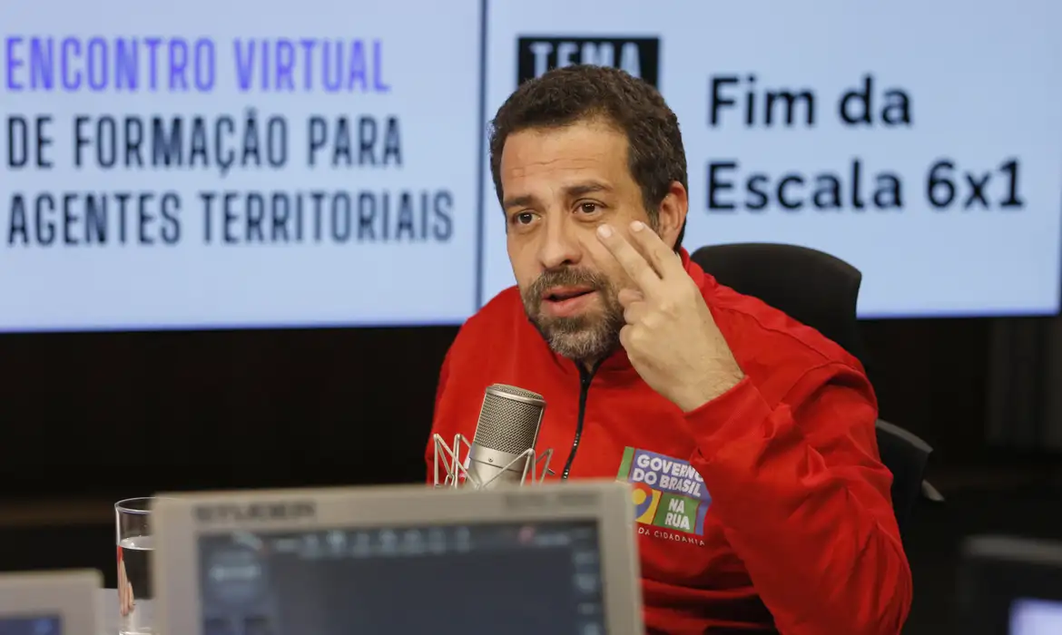 O ministro da Secretaria-Geral da Presidência da República, Guilherme Boulos