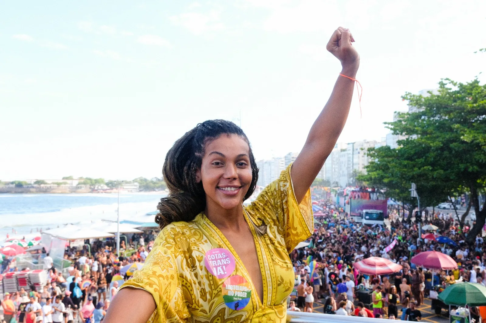 Candidata a reeleição, Dani Balbi foi a primeira mulher trans a ocupar uma cadeira na Assembleia Legislativa do Estado do Rio de Janeiro (Alerj)