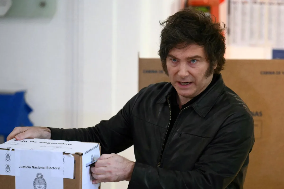 O presidente argentino Javier Milei