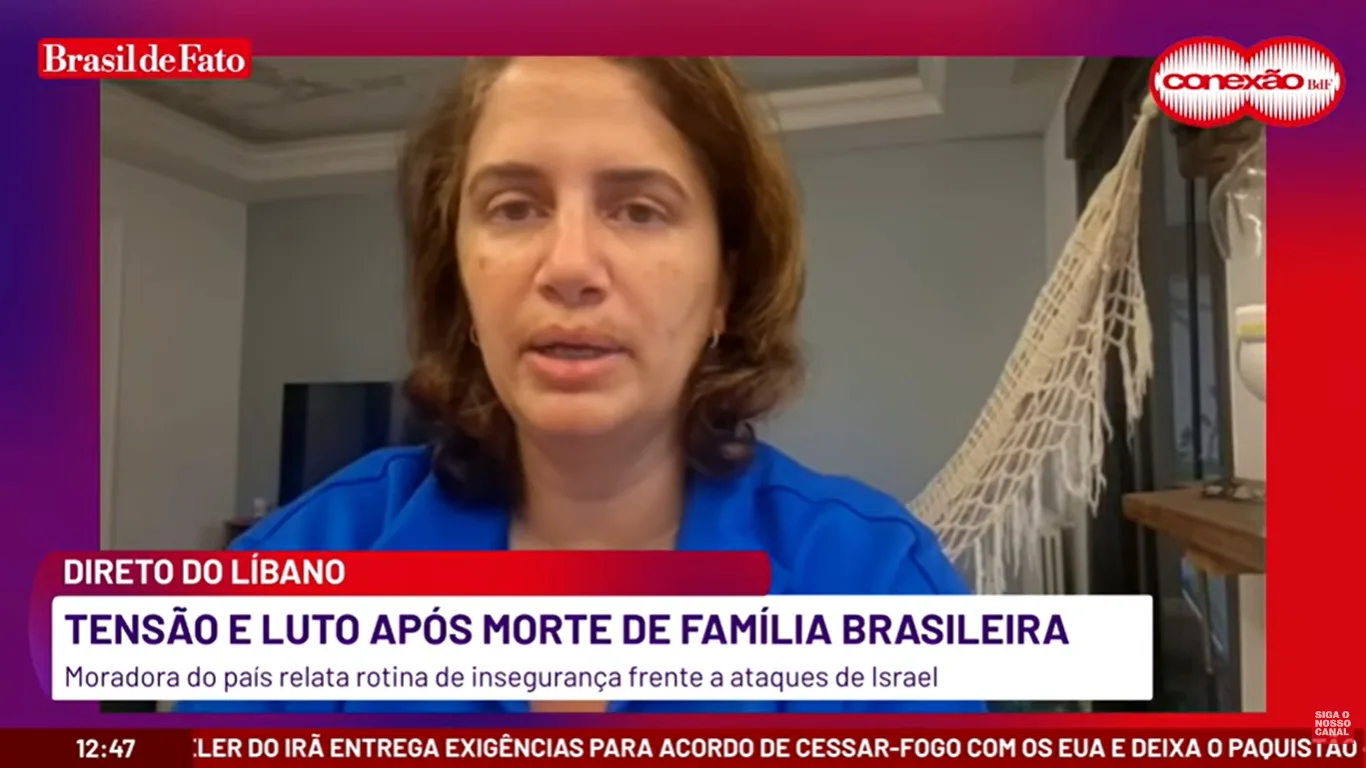 Amanda Kaddissi ressaltou a importância da solidariedade atualmente no Líbano
