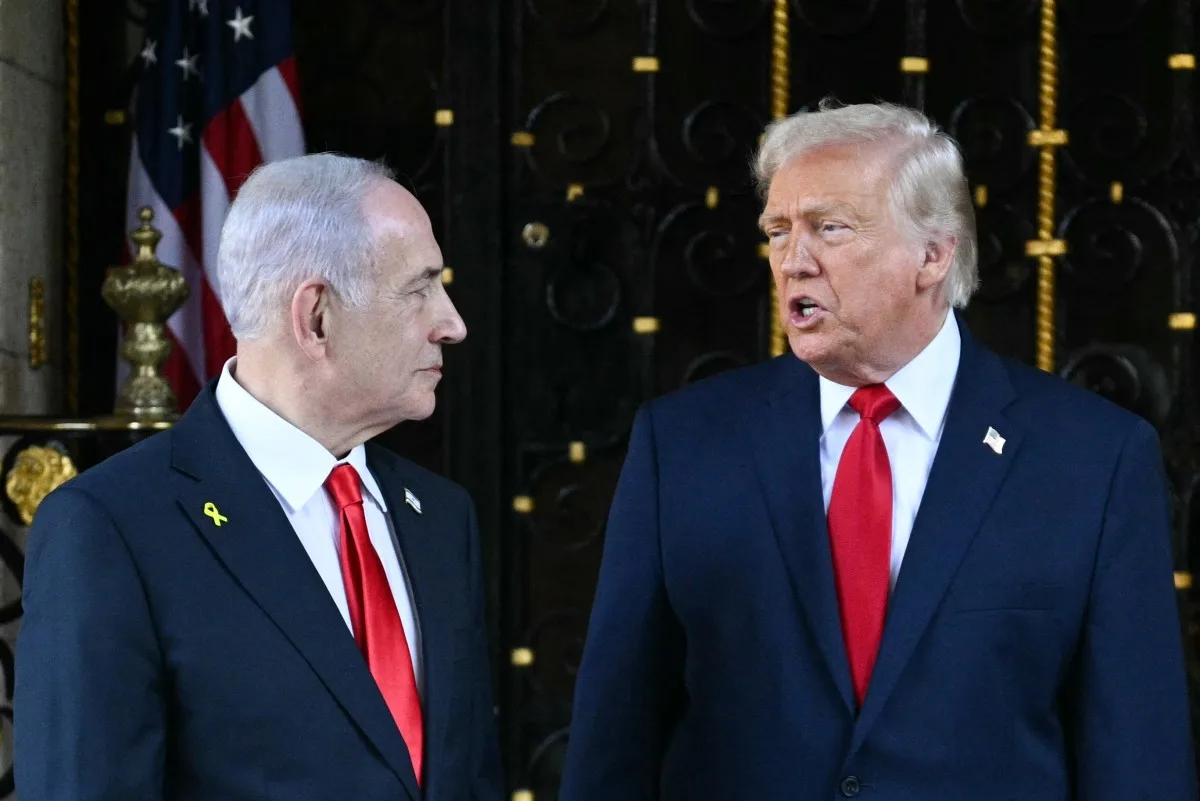 O premiê de Israel, Benjamin Netanyahu, e o presidente dos Estados Unidos, Donald Trump
