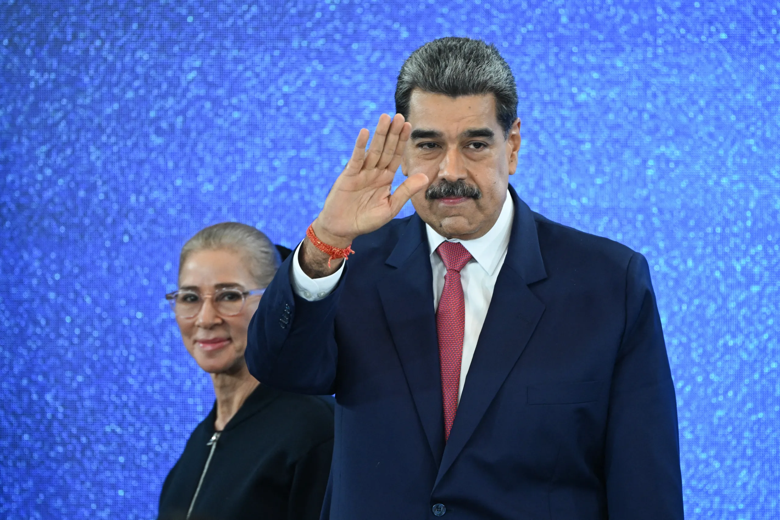 O presidente da Venezuela, Nicolás Maduro, e sua esposa, a deputada nacional Cilia Flores