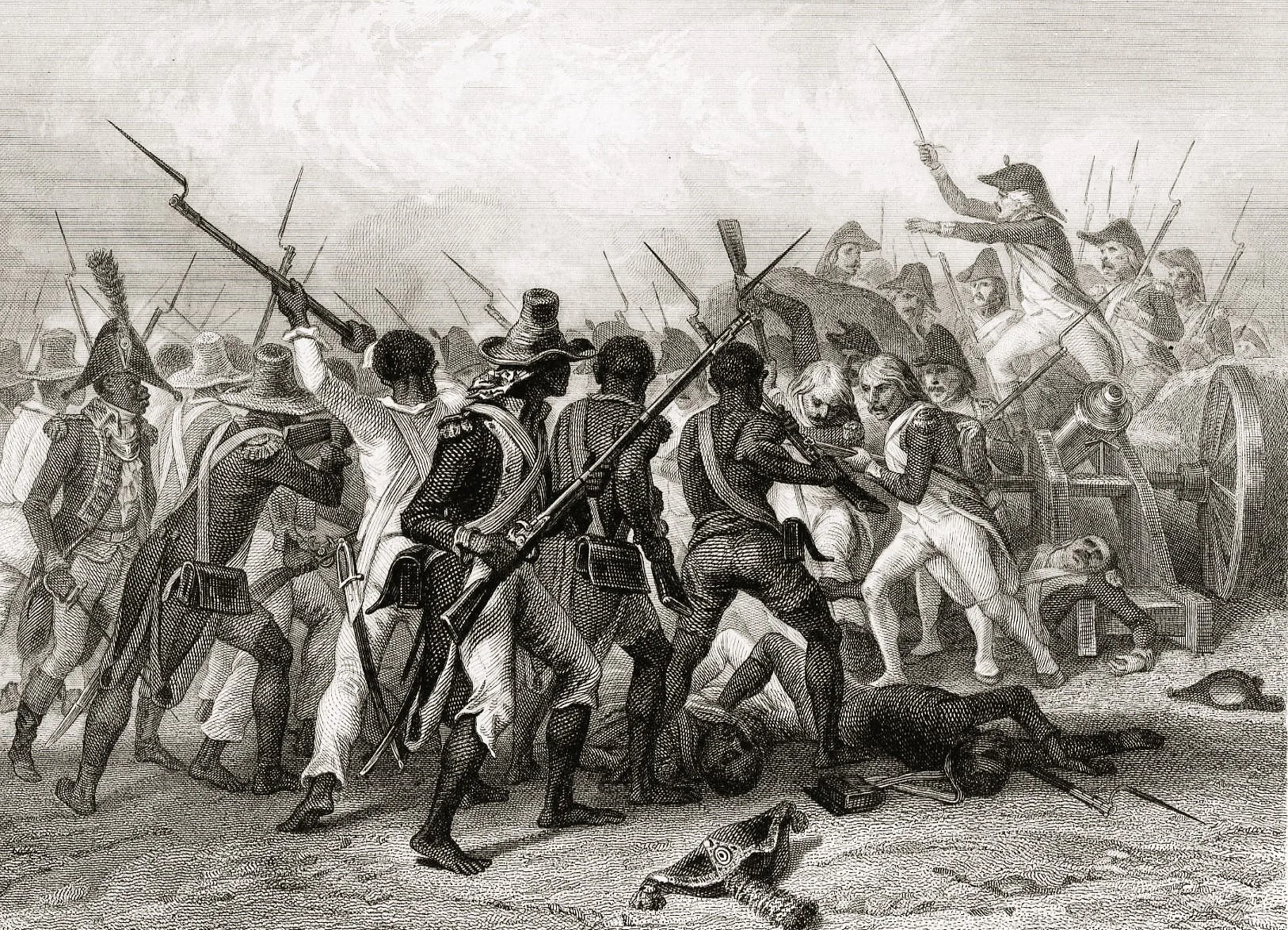 Ilustração da batalha de 1839 por Auguste Raffet