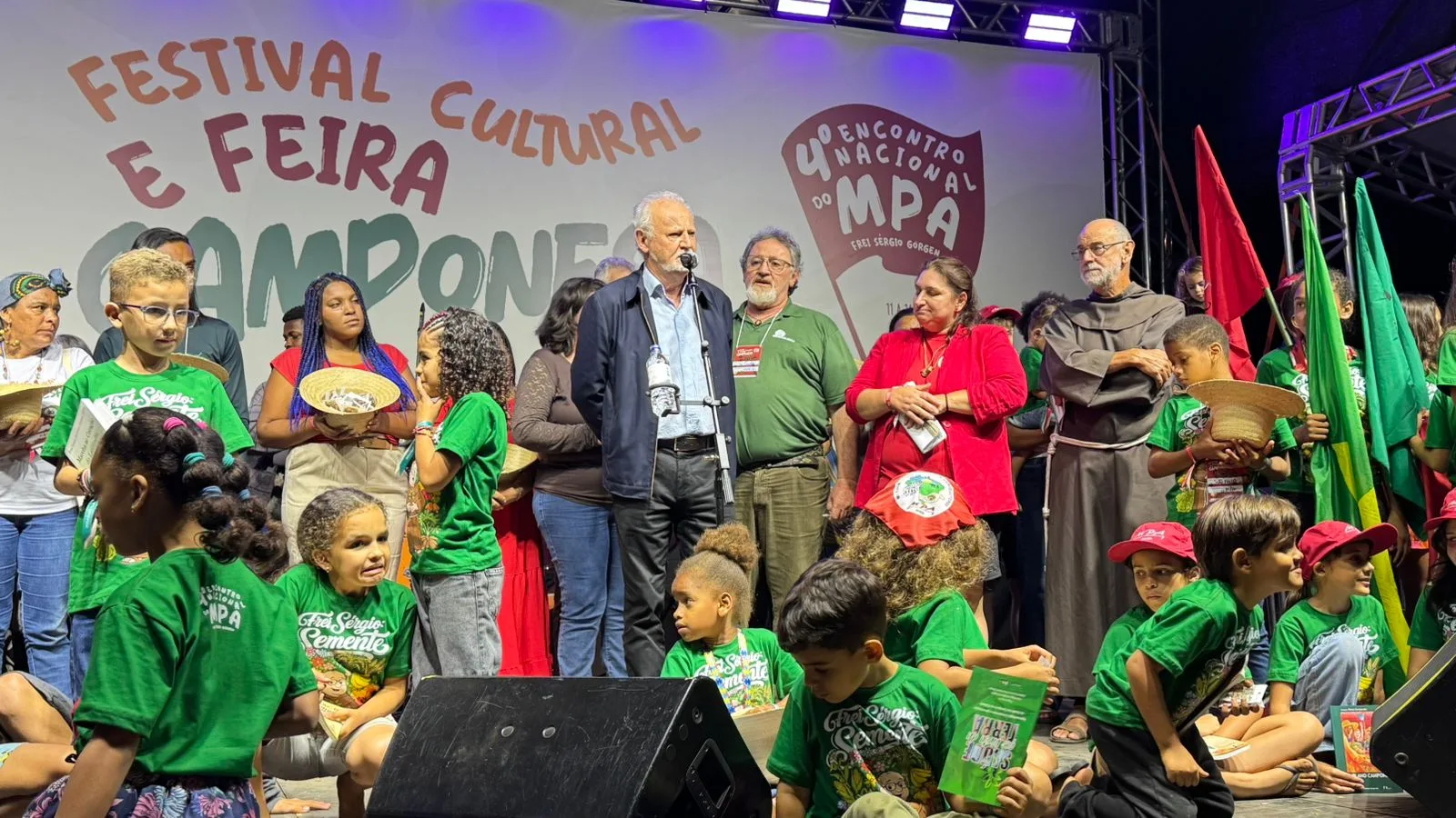 João Pedro Stedile em ato de homenagem a Frei Sérgio