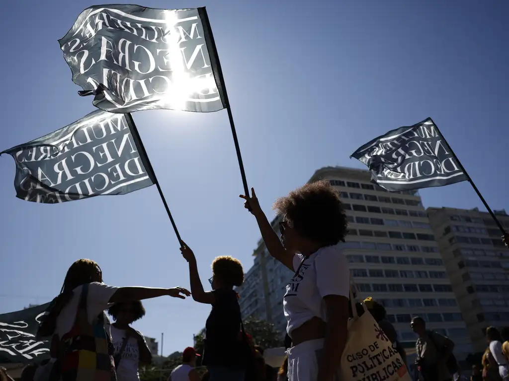 Marcha das Mulheres Negras em Copacabana, em 2025