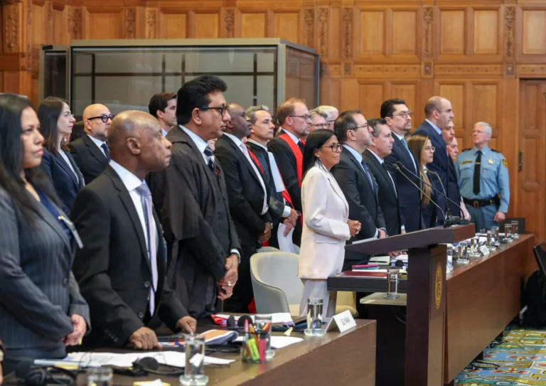‘A Guiana Essequiba é parte da Venezuela desde seu nascimento’, diz Delcy Rodríguez em Haia