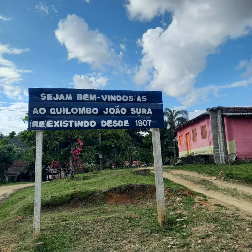 Entrada do quilombo João Surá em Adrianópolis (PR).