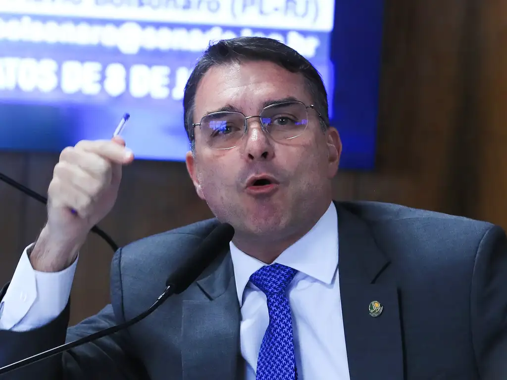 O senador Flávio Bolsonaro (PL-RJ).