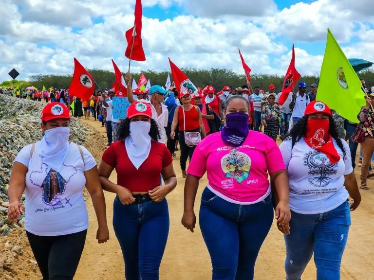 Contra Mineração no agreste de Alagoas organizações protestam na Vale Verde. Foto: MST-Alagoas