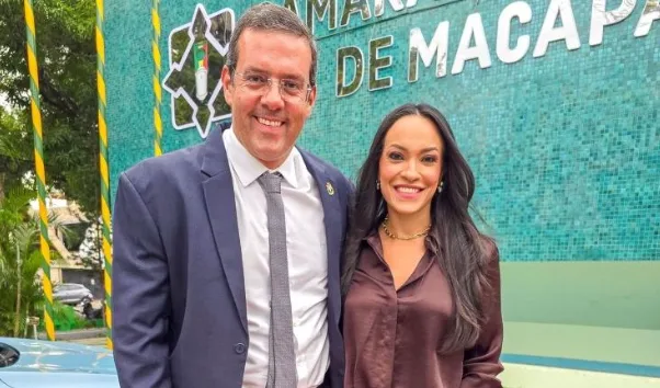 O casal Dr. Furlan (PSD) e Rayssa Furlan (Podemos), pré-candidatos respectivamente ao governo e ao Senado do Amapá