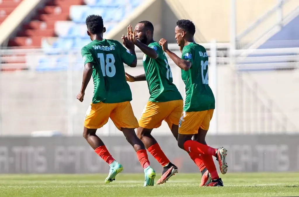 Jogadores da seleção de Senegal realizam treino